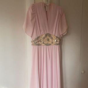 Pink chiffon dress